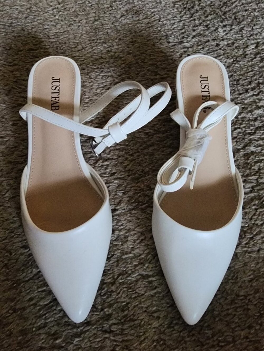 White Pointed Dress Shoes